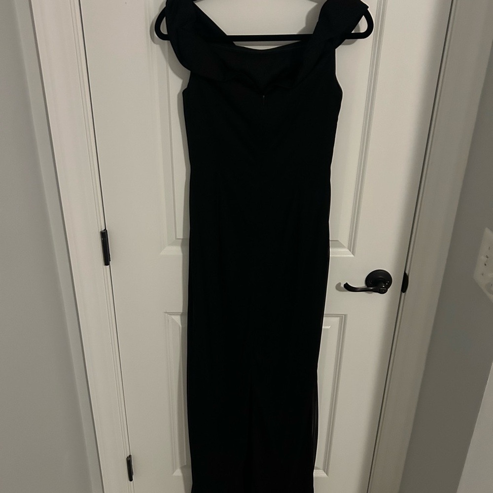 Azazie Strapless Black Dress